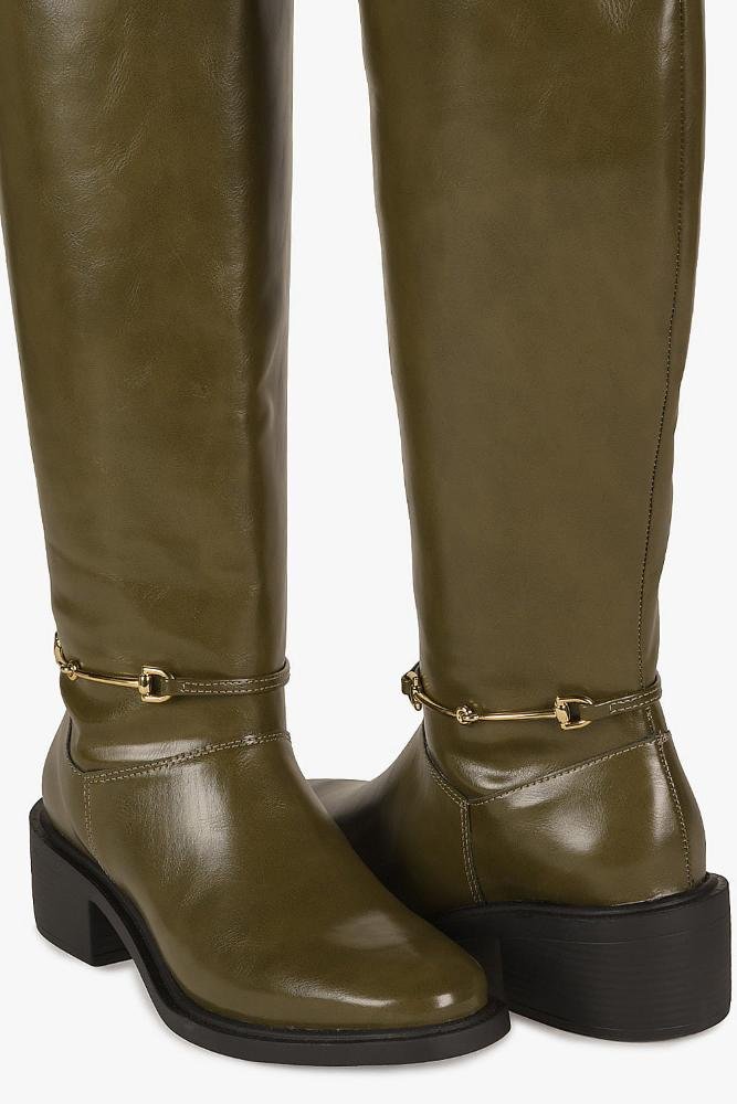 Bota Feminina Cano Alto Mundial Graciele Verde 2