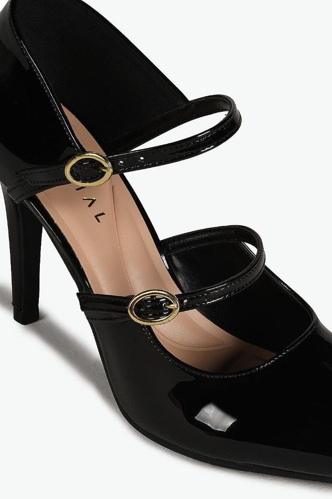 Scarpin Feminino Salto Alto Mundial Fernanda Preto 2