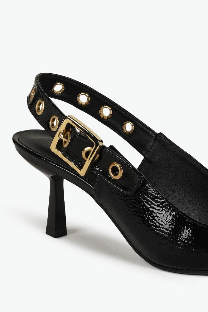Scarpin Feminino Slingback Mundial Emanuelly Preto 2