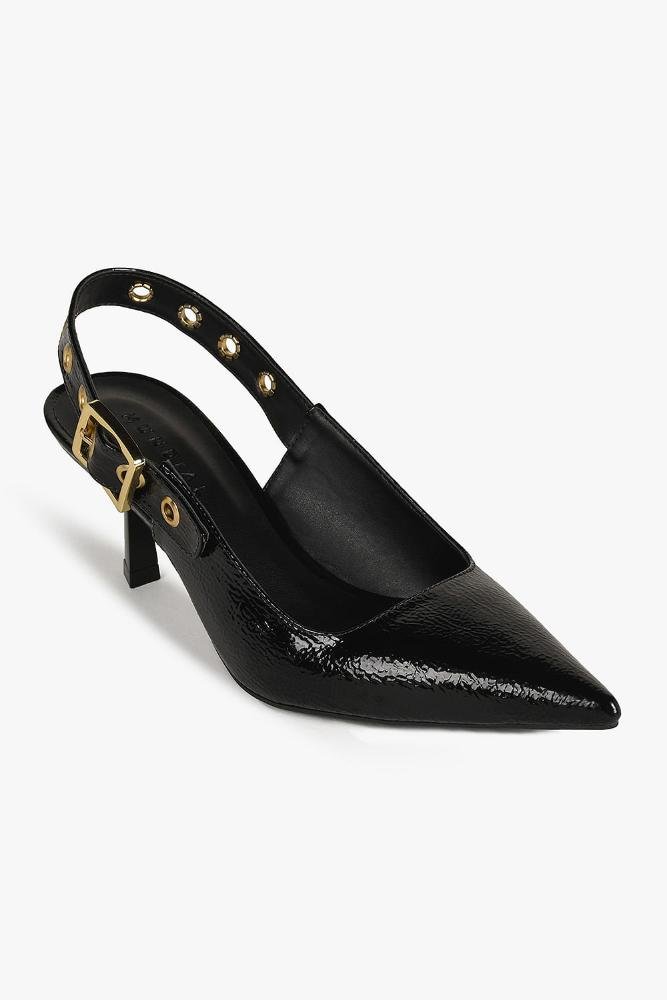 Scarpin Feminino Slingback Mundial Emanuelly Preto 4