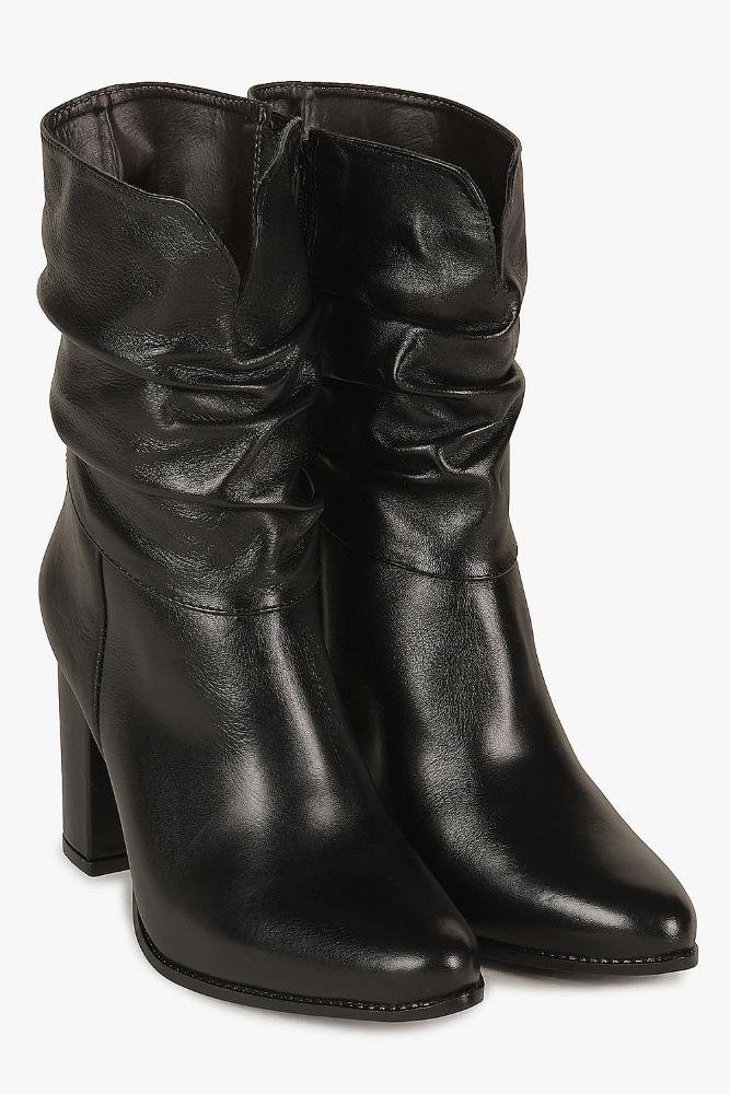 Bota Feminina Cano Médio Mundial Astridi Preto 4