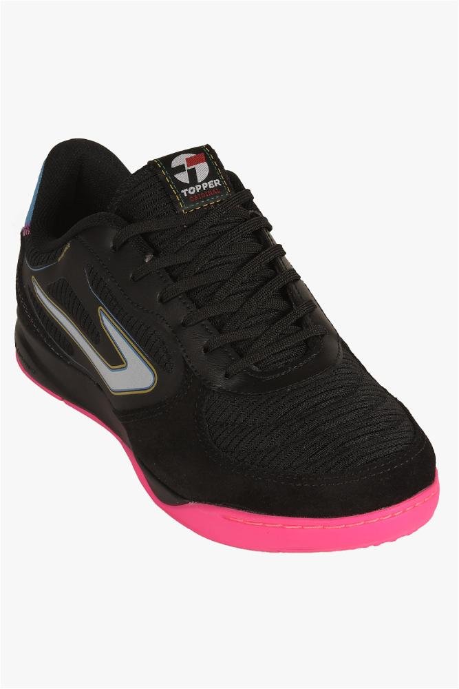 Chuteira Futsal Topper Letra IV Preto 4