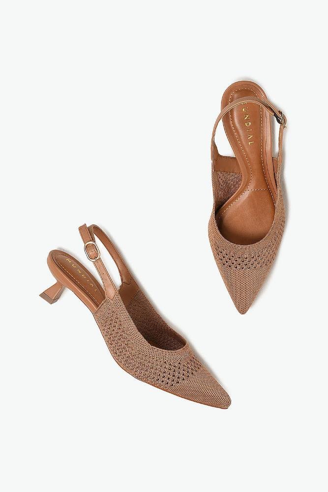 Scarpin Feminino Slingback Mundial Izolda Bege 3
