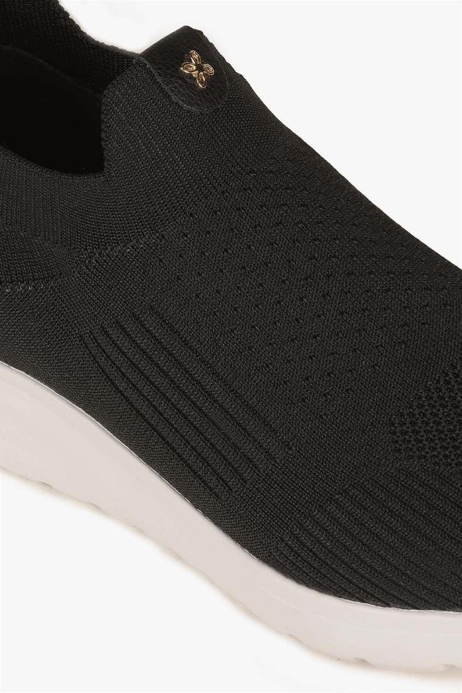 Tênis Feminino Slip On Sortli Jamila Preto 2