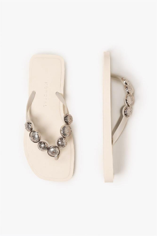 Chinelo Feminino Mundial Aditi Off White 4