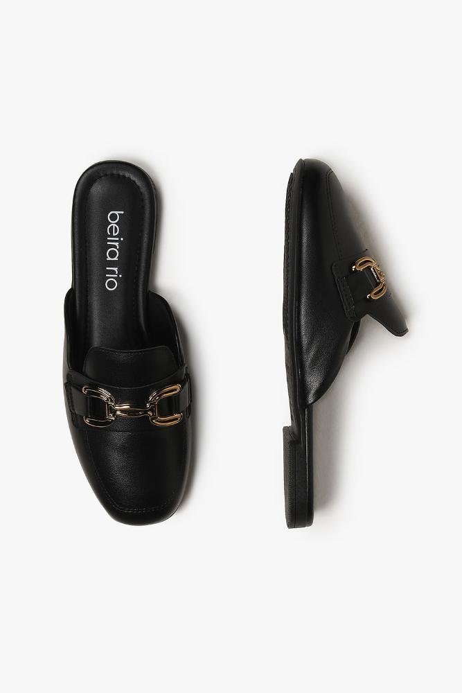 Mule Feminino Beira Rio Otilia Preto 3