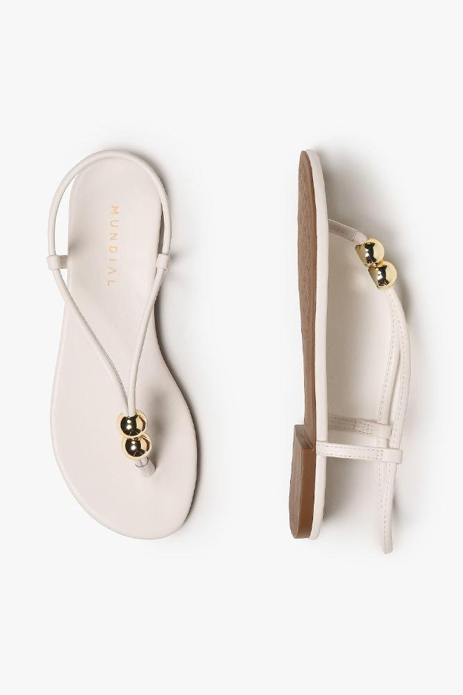 Rasteira Feminina Mundial Lucyane Off White 3