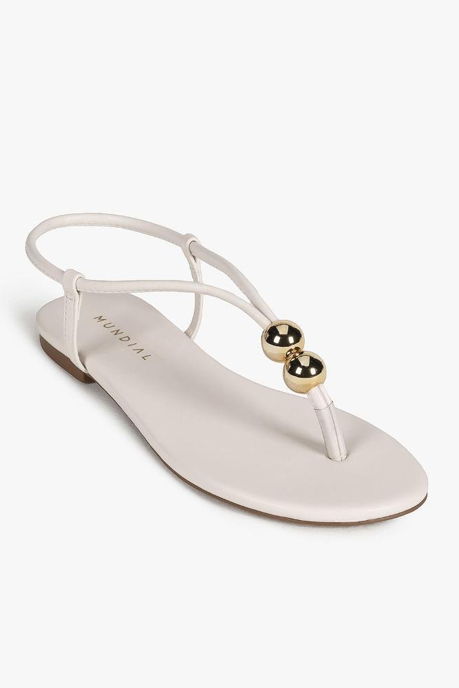 Rasteira Feminina Mundial Lucyane Off White 4