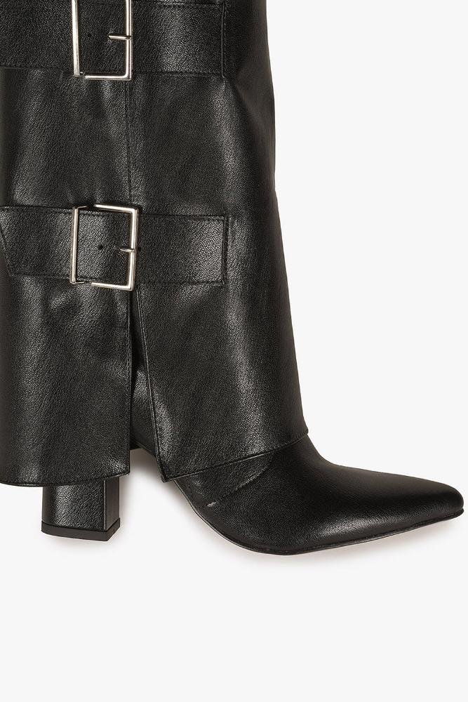 Bota Feminina Cano Longo Mundial Evangeline Preto 5