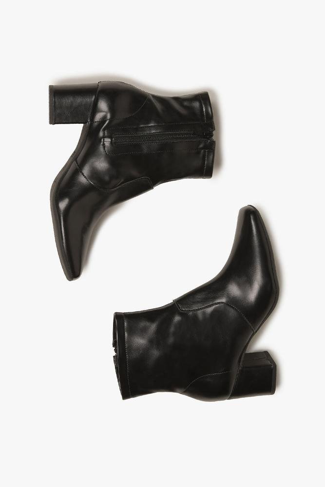 Bota Feminina Cano Curto Costes Dulce Preto 3