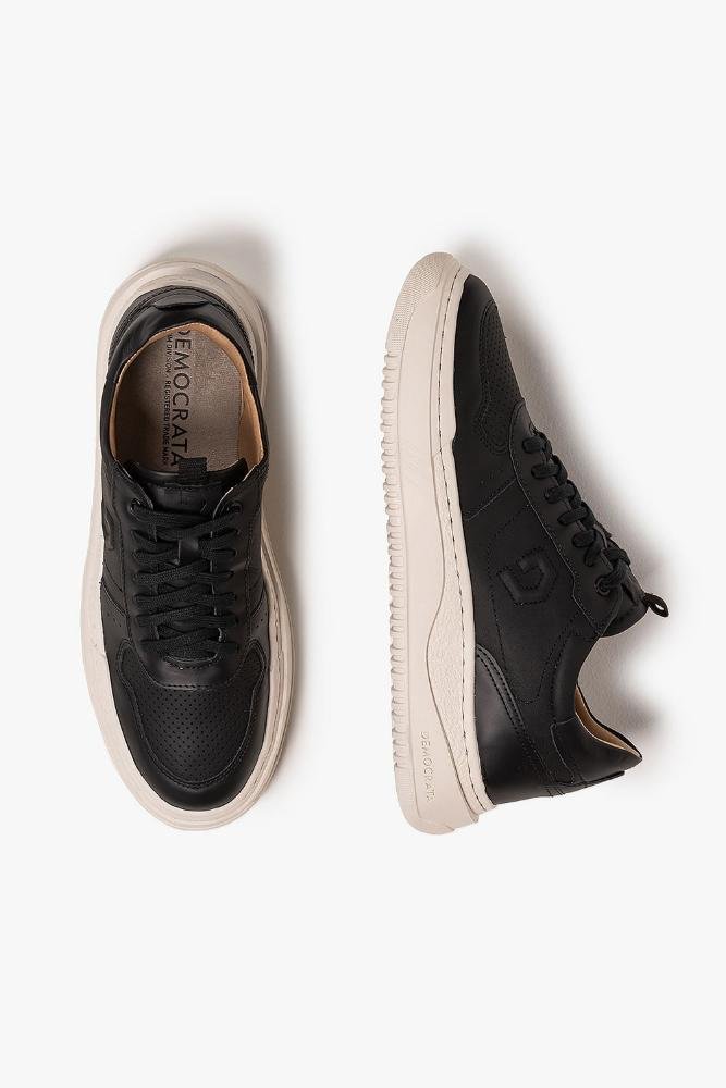 Tênis Masculino Democrata Denim Block Preto 3