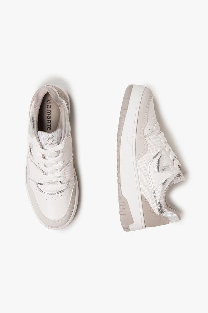 Tênis Feminino Plataforma Via Marte Kitty Off White 3
