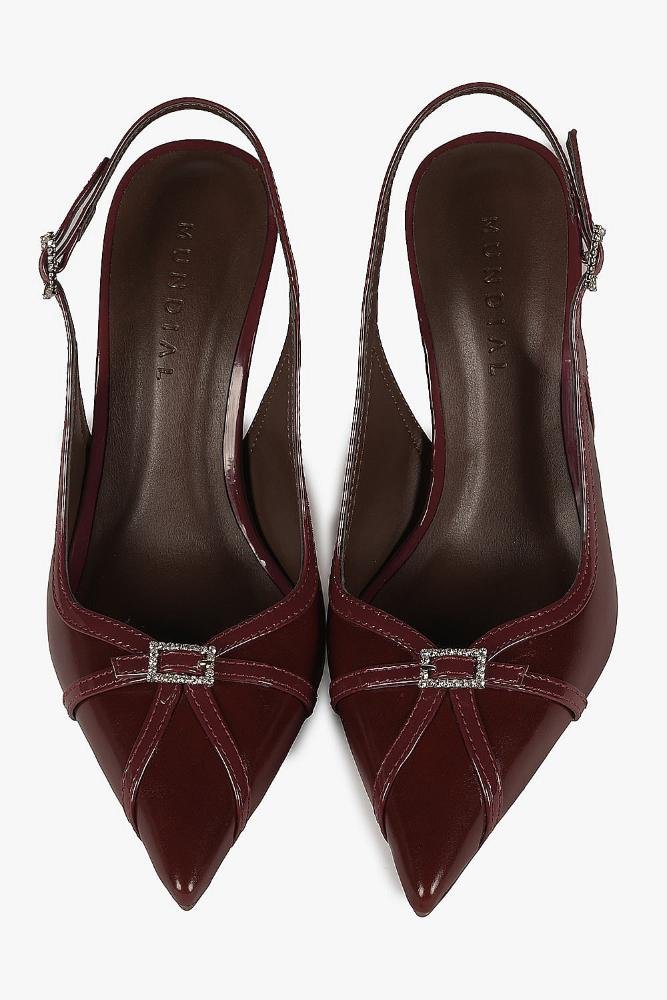 Scarpin Feminino Slingback Mundial Daniele Vermelho 2