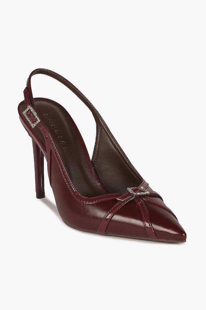 Scarpin Feminino Slingback Mundial Daniele Vermelho 4