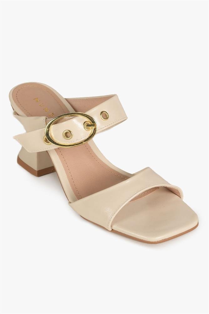 Tamanco Feminino Salto Médio Mundial Rozzana Off White 4