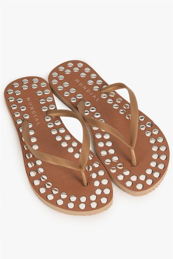 Chinelo Feminino Mundial Andara Marrom 2
