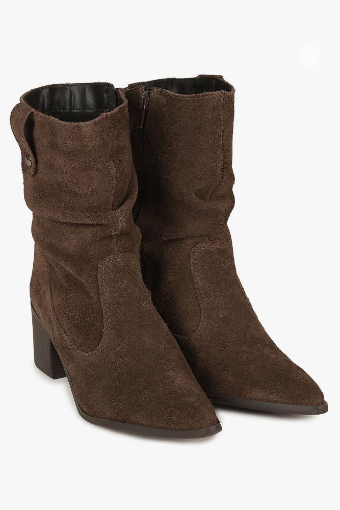 Bota Feminina Cano Médio Mundial Atilla Café 4