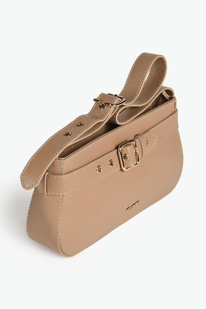 Bolsa Pequena Tiracolo Feminina Classe Celina Caramelo 4
