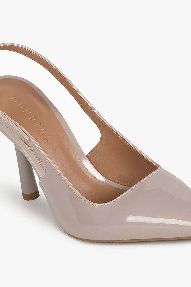 Scarpin Feminino Slingback Mundial Kyara Cinza 2