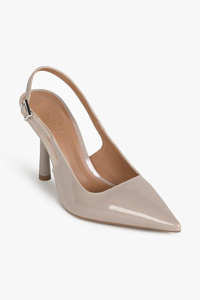 Scarpin Feminino Slingback Mundial Kyara Cinza 4