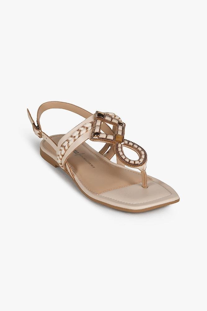 Rasteira Feminina Dakota Loyanne Off White 2