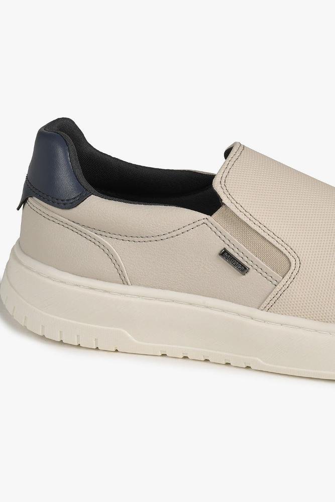 Sapatênis Masculino Fosco Slip On Sanches Off White 2