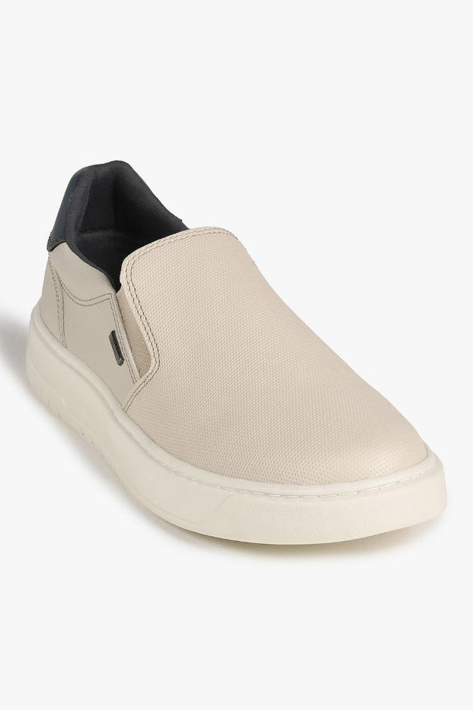 Sapatênis Masculino Fosco Slip On Sanches Off White 4