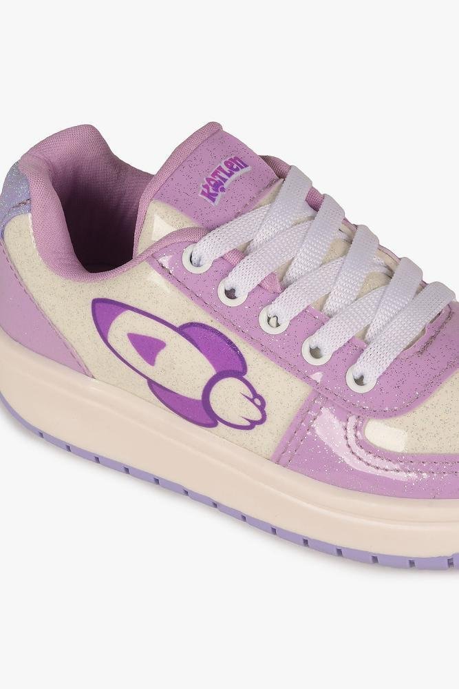 Tênis Infantil Danguinho Dos Rosa Katlen Branco/Roxo 2