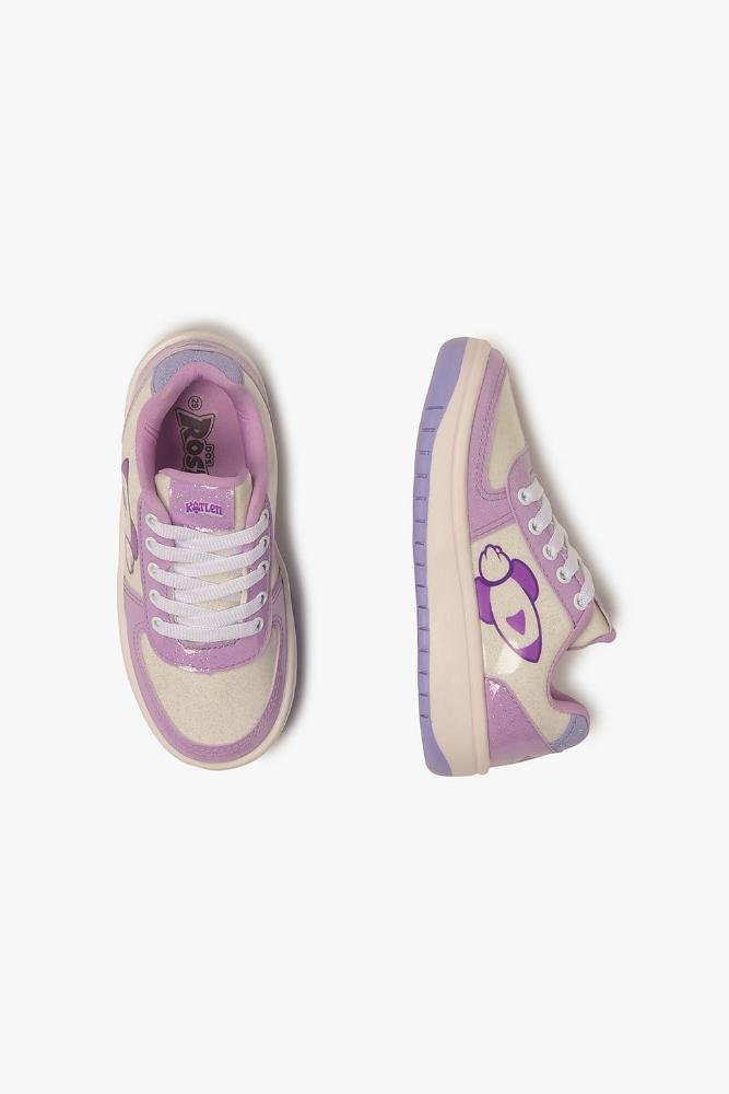 Tênis Infantil Danguinho Dos Rosa Katlen Branco/Roxo 3