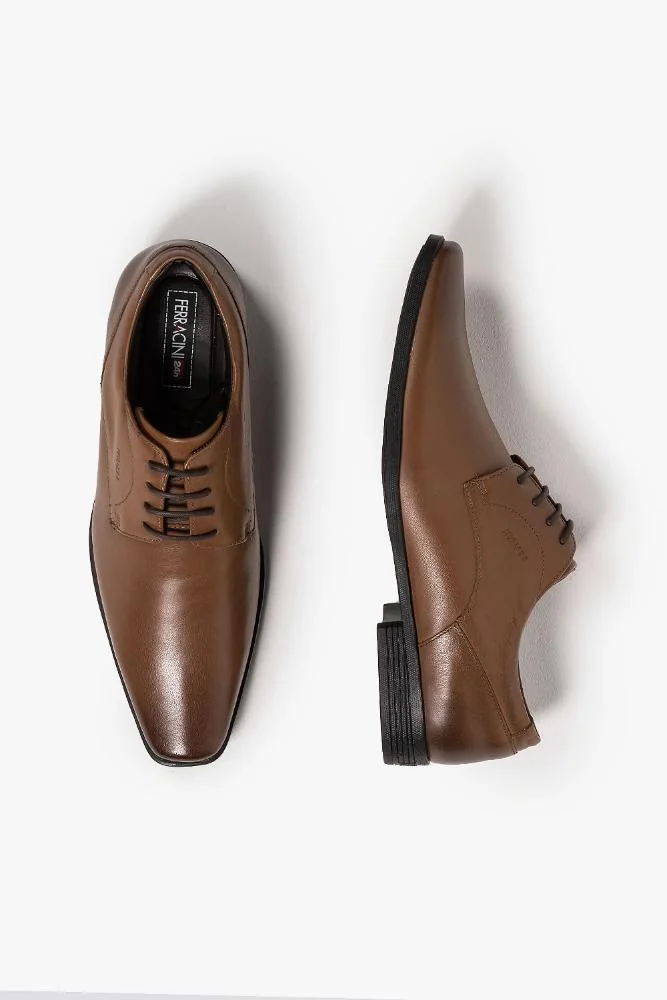 Sapato Masculino Ferracini Liverpool Amarrar Caramelo 4
