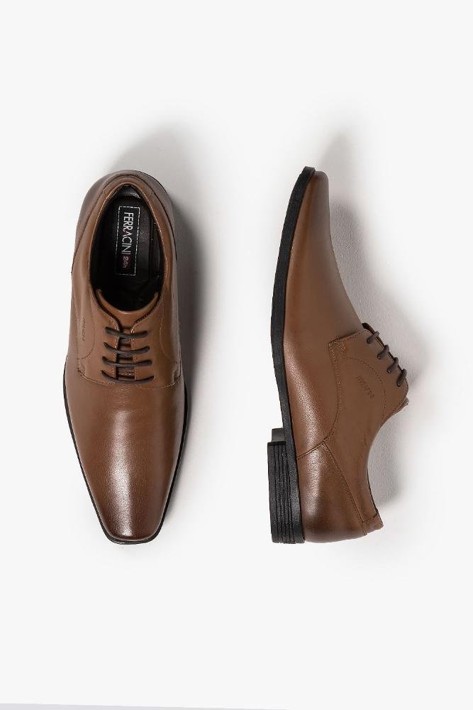 Sapato Masculino Ferracini Liverpool Amarrar Caramelo 5