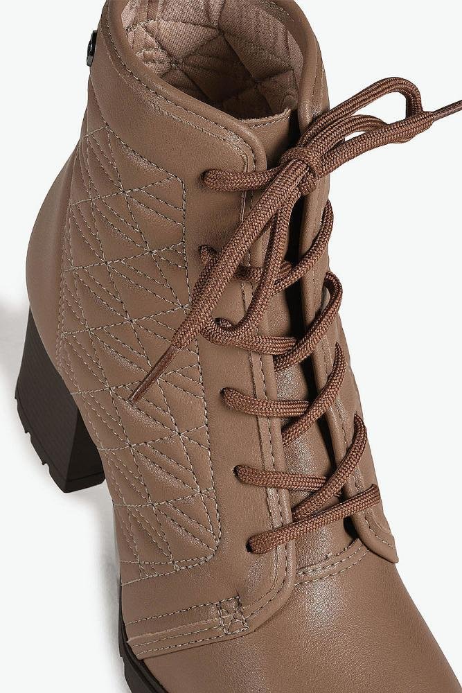 Bota Feminina Coturno Dakota Cloe Bege 2