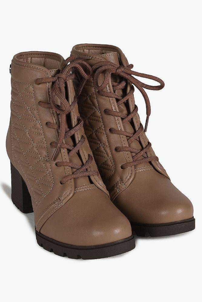 Bota Feminina Coturno Dakota Cloe Bege 4