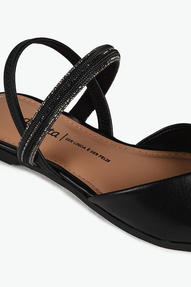 Sapatilha Feminina Slingback Dakota Girlene Preto 2