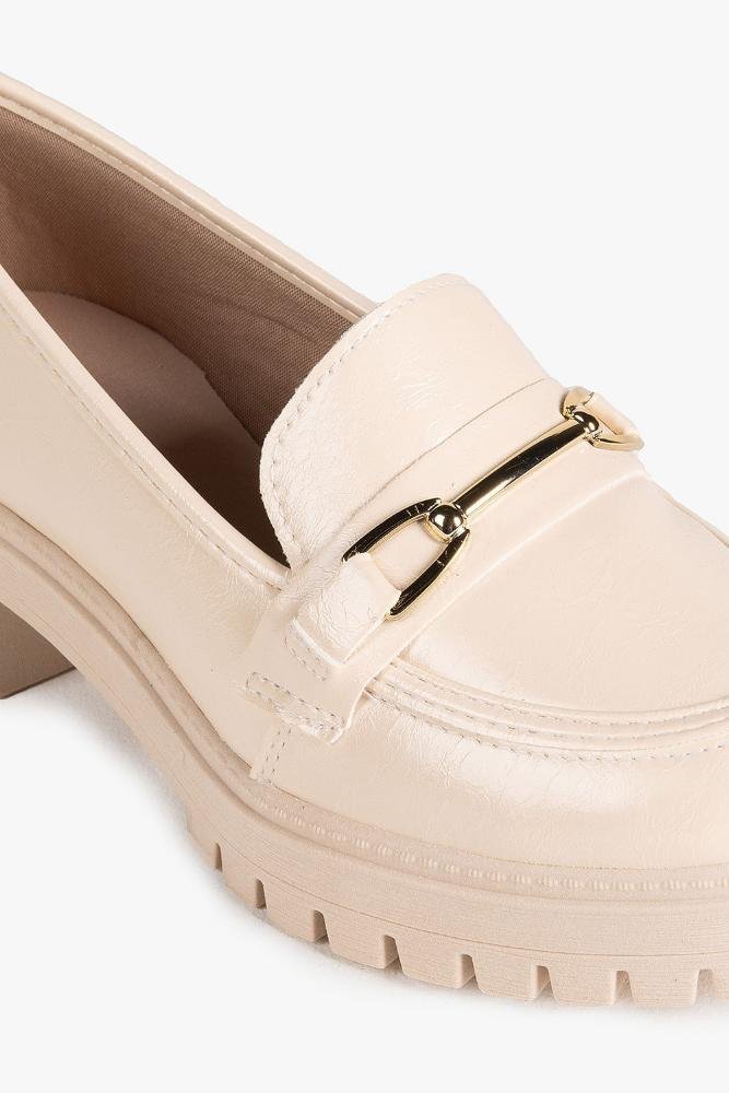 Mocassim Feminino Loafer Tratorado Mississipi Josephine Off White 2