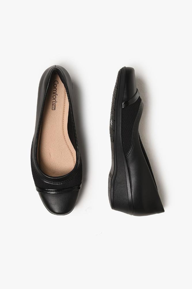 Conforto Feminino Anabela Comfortflex Marlene Preto 3