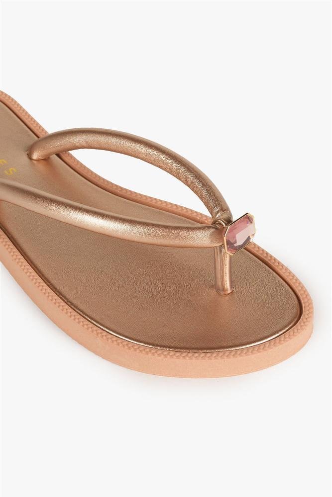 Rasteira Feminina Costes Karol Bronze 2