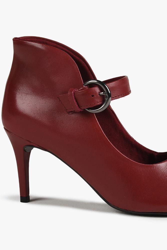 Scarpin Feminino Salto Médio Bottero Zephyra Vermelho 2