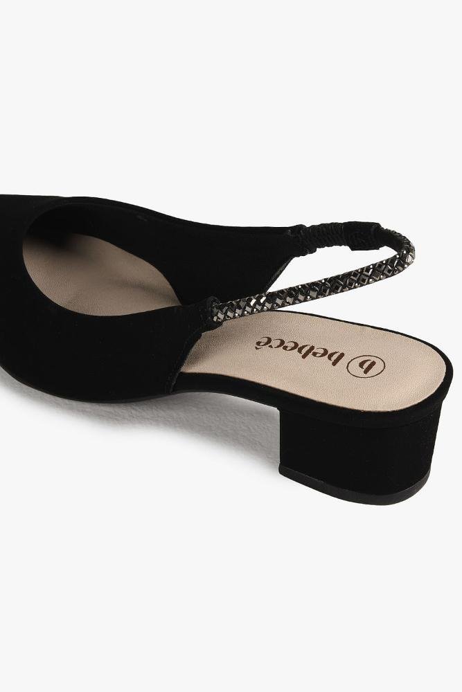 Sapato Feminino Slingback Bebecê Vanderleia Preto 2