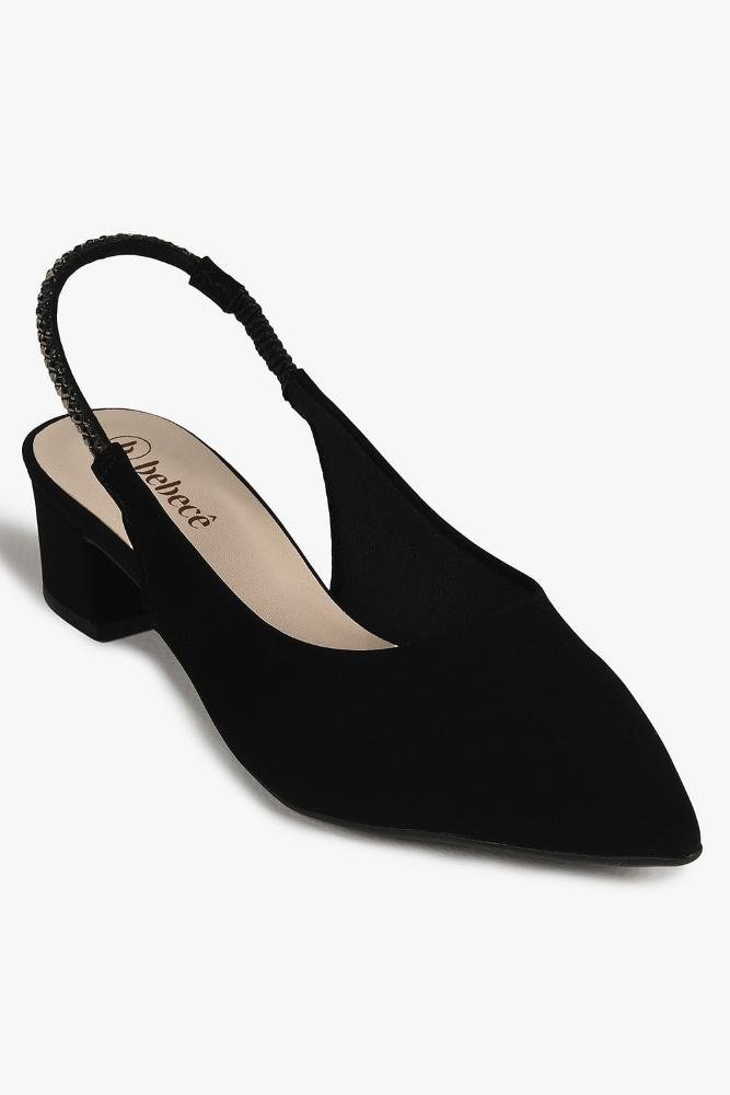 Sapato Feminino Slingback Bebecê Vanderleia Preto 4