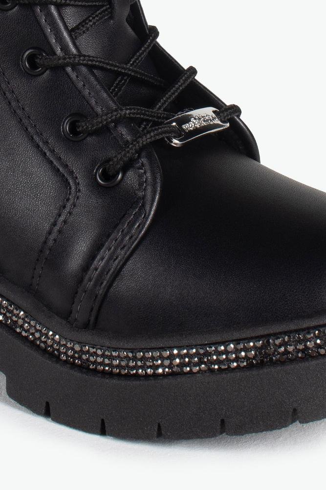 Bota Infantil Coturno Cano Curto Molekinha Vini Preto 2