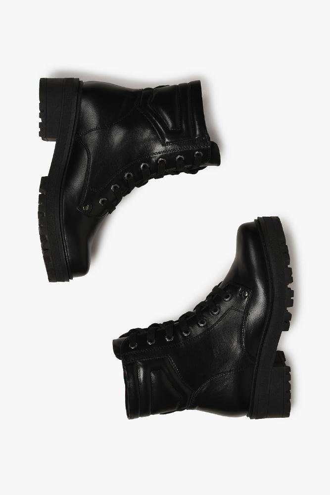 Bota Feminina Coturno Mooncity Carina Preto 3