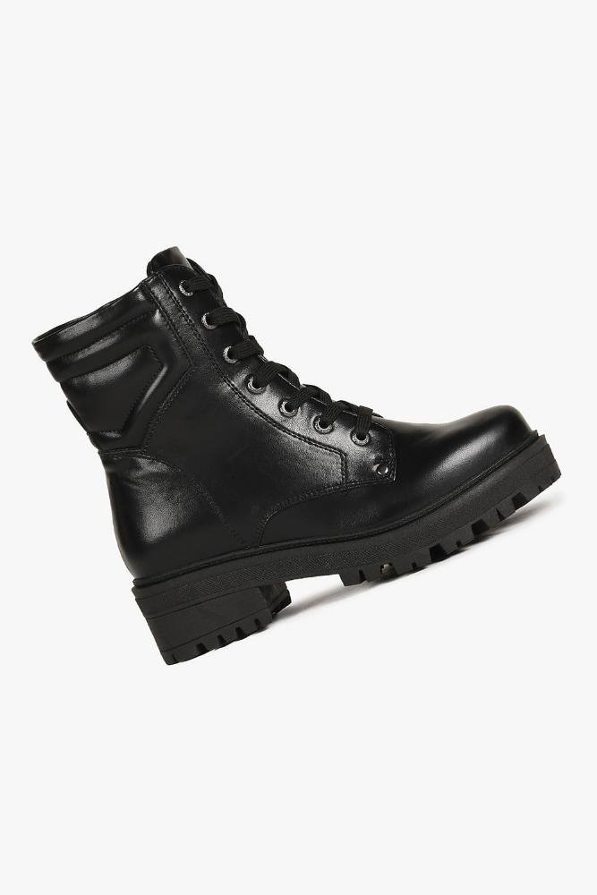 Bota Feminina Coturno Mooncity Carina Preto 5