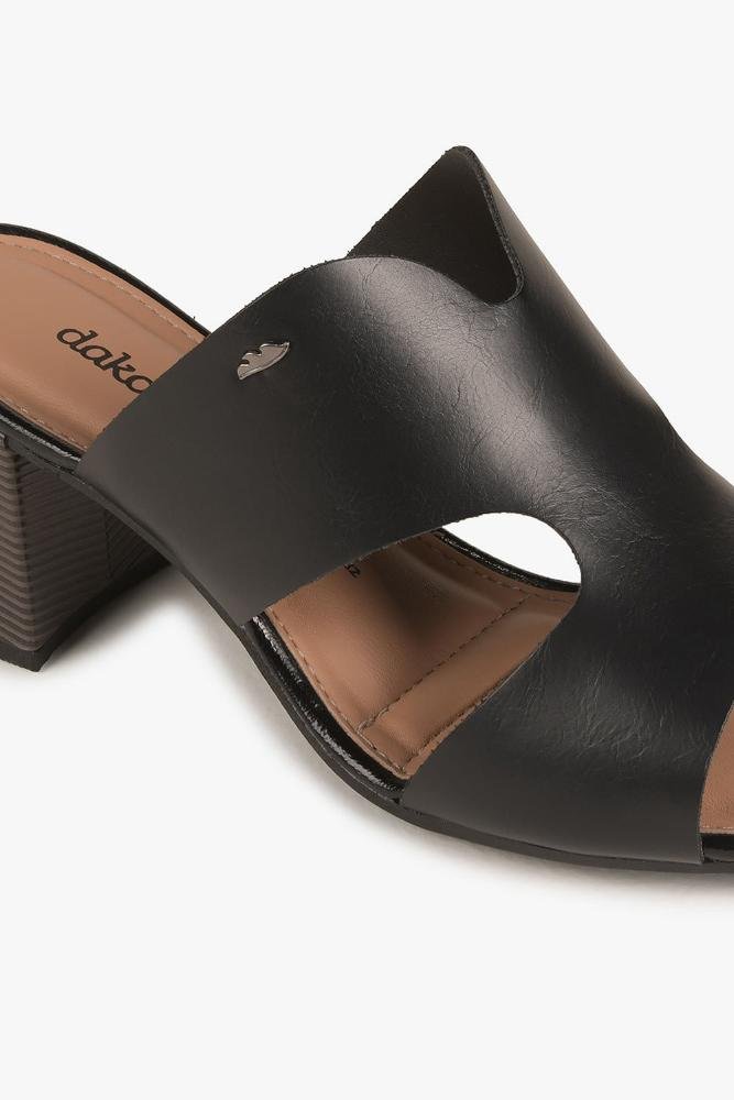 Tamanco Feminino Salto Alto Dakota Violette Preto 2