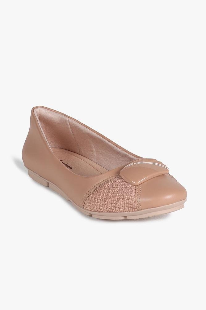 Conforto Feminino Bico Redondo Comfortflex Calista Bege 4
