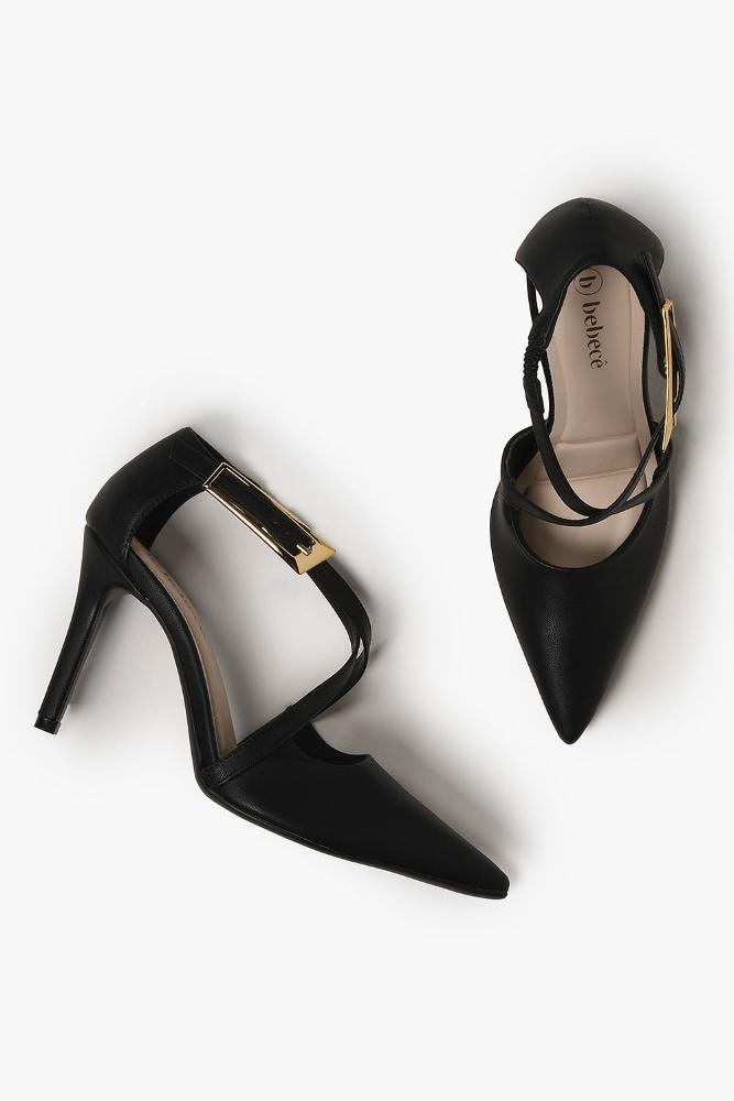 Scarpin Feminino Salto Alto Bebecê Aurora Preto 3