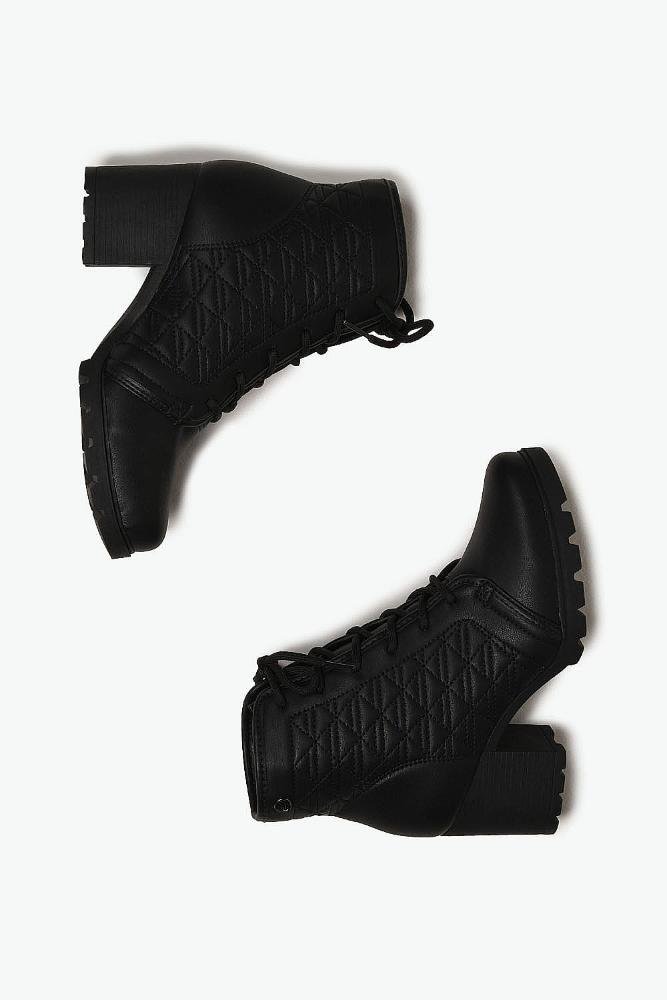 Bota Feminina Coturno Dakota Cloe Preto 3