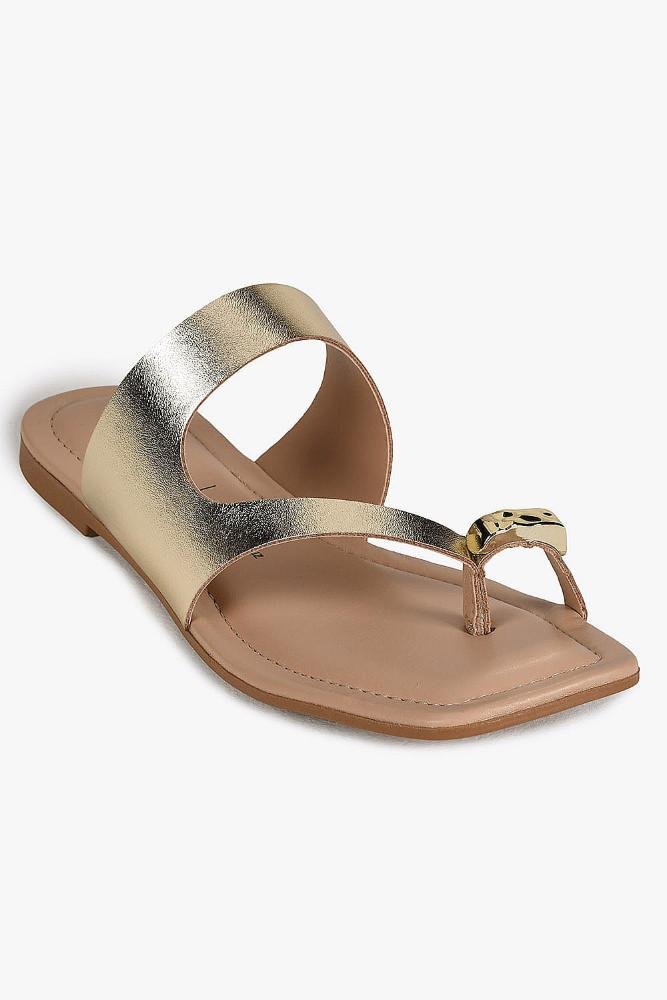 Rasteira Femimina Dakota Chily Dourado 4