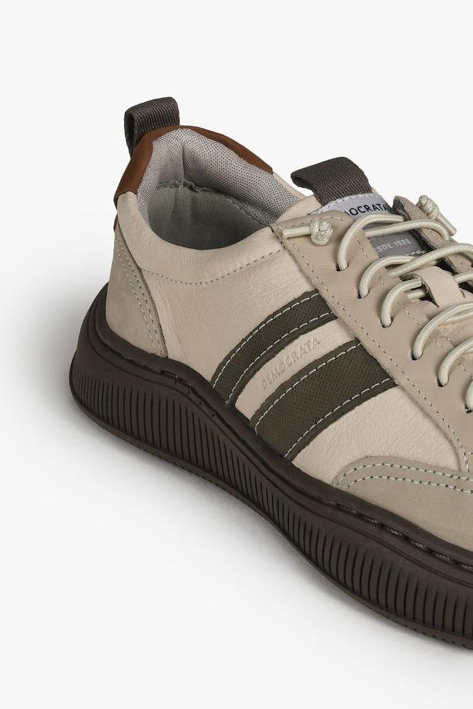 Sapatênis Masculino Democrata Denim Vibe Bege 2