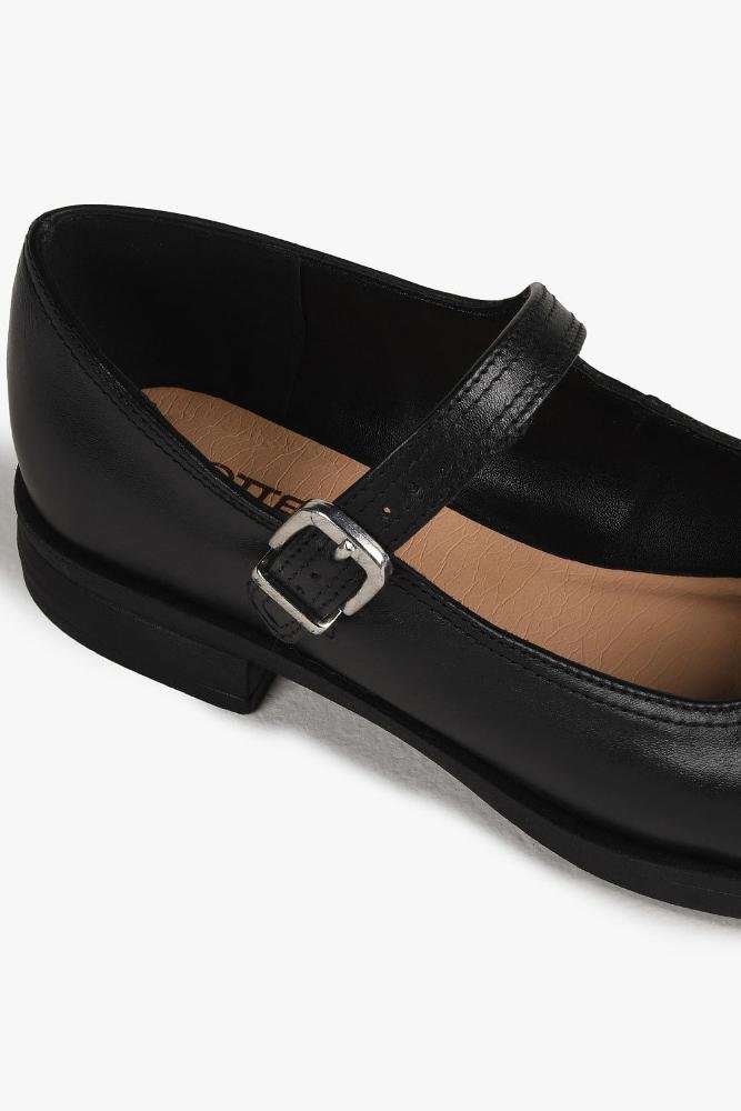 Sapato Feminino De Boneca Bottero Raven Preto 2